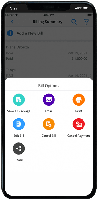 curecast bill option