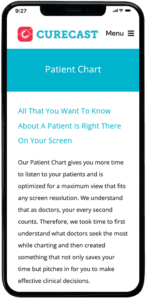 curecast patient chart